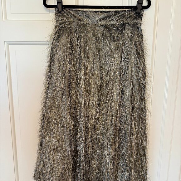 Lela Rose Fringe Midi Skirt - Picture 2 of 7